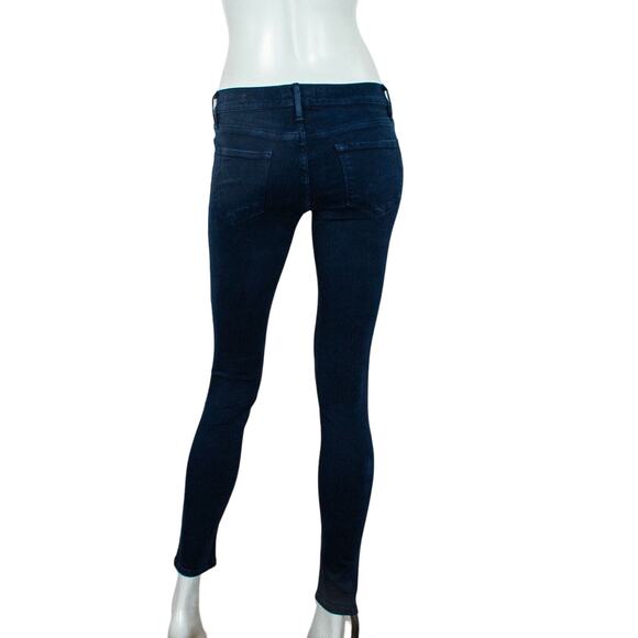 Frame Denim Women's Le Skinny de Jeanne Jeans Deep Blue Dive Size 25 - Picture 4 of 8